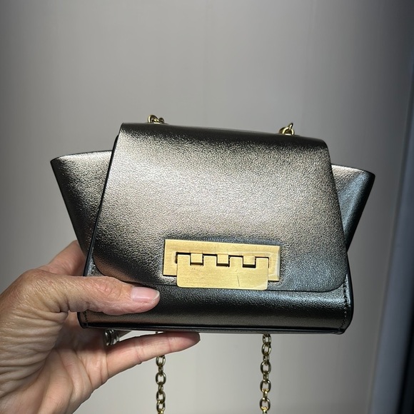 Zac Zac Posen Eartha Mini Gold Crossbody Bag MSRP398 - Picture 3 of 16